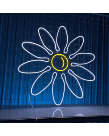 Brighten Your Spaces: Daisy Flower Led Neon Sign Custom Daisy Neon Light Daisy Flower Led Sign for Weddings, Bars, and Home Decor.