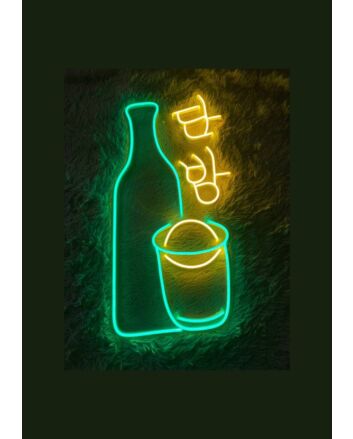 Elevate Your Bar, Club, or Restaurant Ambiance with Drink Soju Logo Led Neon Sign: The Perfect Decor for Home Celebrations and Soju-Themed Events