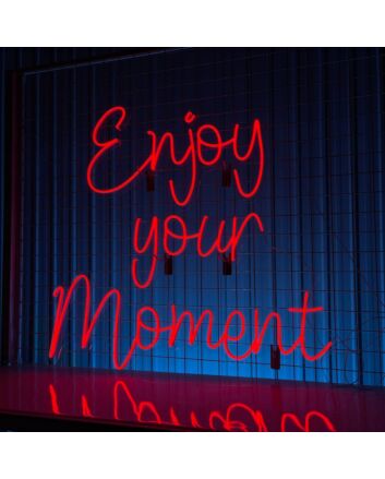 Brighten Up Your Home Decor, Office, and Celebrations with Enjoy Your Moment Led Neon Sign Custom Text Quote Neon Led Sign.