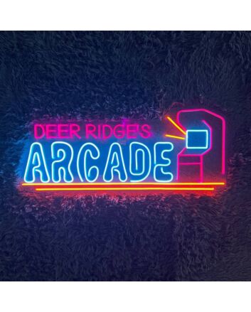 Elevate Your Game Room, Man Cave, or Party Space with Game Arcade Neon LED Sign, Perfect for Adding a Playful Glow to Home Decor, Office Hangouts, and Bar Ambiances.