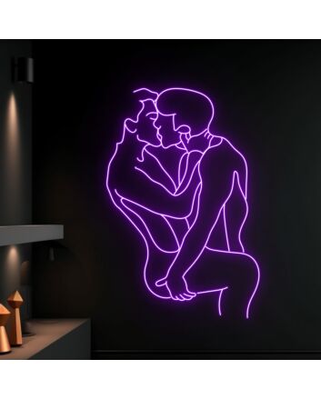 Brighten Your Next Event: Gay Couple Making Love Led Neon Sign for Home, Office, Store, Bar, Wedding, and Party Ambiance.