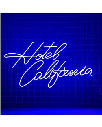Brighten Up Your Space: Hotel California Led Neon Sign Custom Text Quote Neon Led Sign for Bar, Wedding, and Office Ambiance.