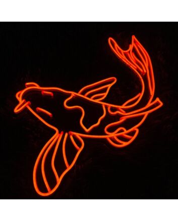 Brighten Your Space: Koi Fish Led Neon Sign Custom Koi Fish Led Sign for Restaurant, Home Décor, and Special Occasions