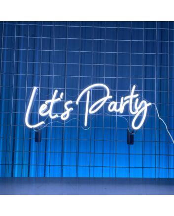 Lets Party Led Neon Sign Christmas Decor
