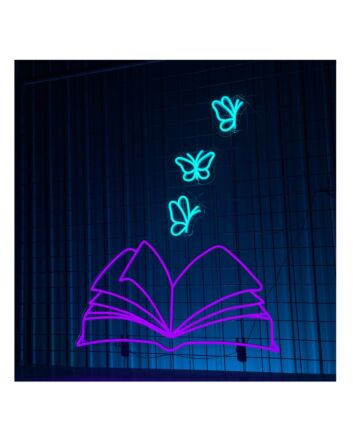 Love Book Led Neon Sign Book Store Coffee Decor