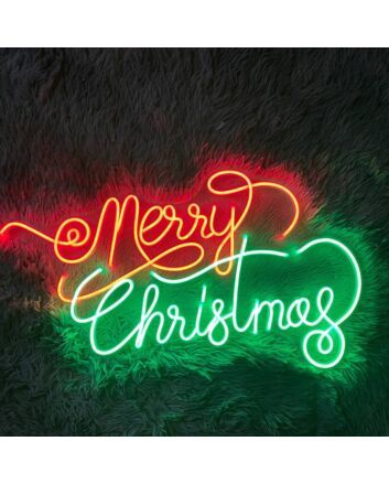 Merry Christmas Led Neon Sign Christmas Tree Neon Light Decor