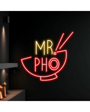 Mrpho Logo Restaurant Led Neon Sign Pho Noodle Neon Led Sign