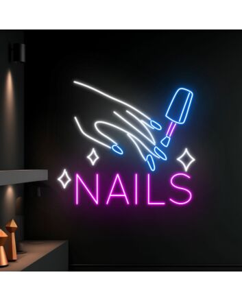 Nails Logo Led Neon Sign Welcome Decor Led Neon Sign Bar Club Led Light