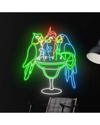 Parrot Led Sign Animal Lover Neon Light Restaurant Decor Led Neon Sign Bar Club Decor