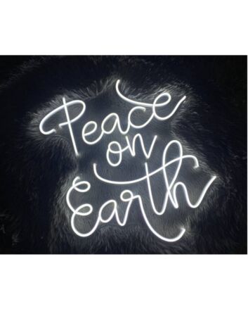 Peace On Earth Led Neon Sign Custom Text Quote Neon Led Sign Peace On Earth Led Light Christmas Decor