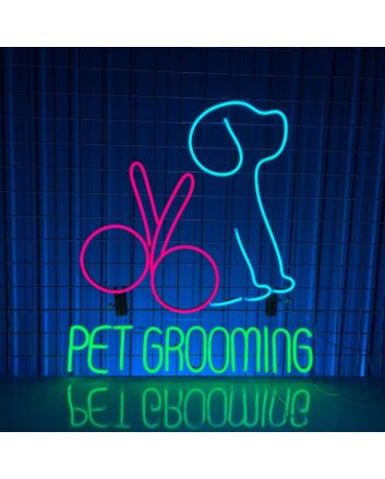 Pet Grooming Led Neon Sign Animal Lover Dog Cat Spa Led Light