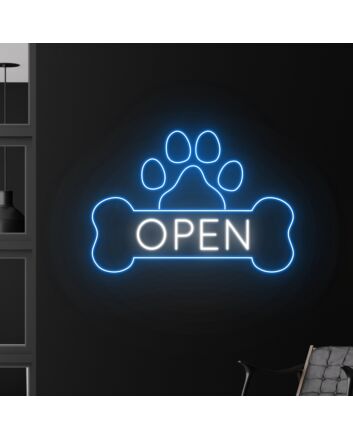 Pet Spa Open Grooming Led Neon Sign Animal Lover Neon Light