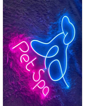 Pet Spa Open Grooming Pet Spa Welcome Decor Led Neon Sign