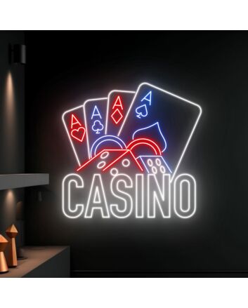 Poker Casino Led Neon Sign Poker Casino Decor