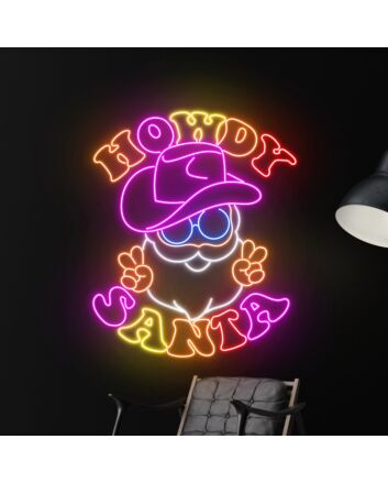Santa Claus Christmas Led Sign Merry Christmas Neon Light Christmas Decor