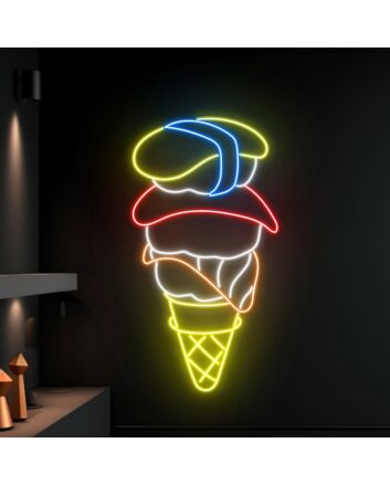 Sashimi Ice Cream Sign Sushi Neon Led Sign