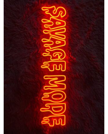 Savage Mode Quote Neon Led Sign Quote Pub Bar Hanging Led Neon Sign