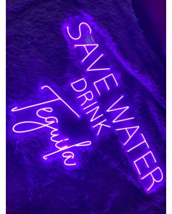 Save Water Drink Tequila Led Neon Sign Tequila Neon Light Sign Bar Club Decor