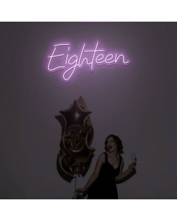 Eighteen LED Neon Sign