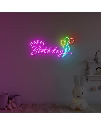 Happy Birthday Neon Sign