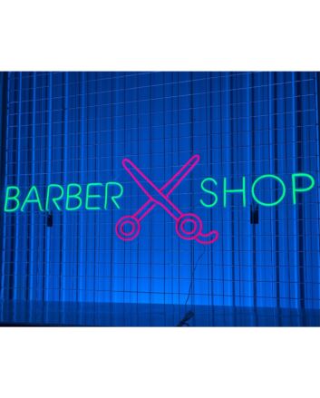 Scissors Neon Led Sign Welcome Spa Logo Deco Barber Led Neon Light Barbershop