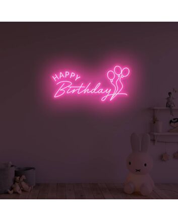 Happy Birthday Neon Sign