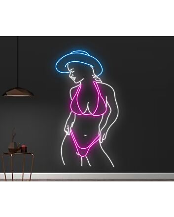 Sexy Naked Cowgirl Led Neon Sign Texas Cowgirl Neon Led Sign