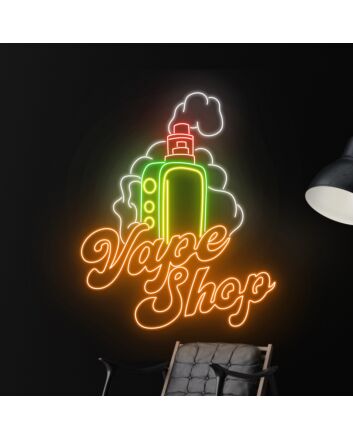 Smoking Shop Led Neon Sign Wall Led Art Leaf Led Light Smoking Sign