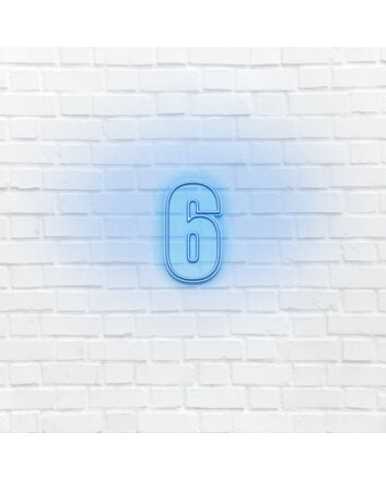 Number Six LED Neon Sign