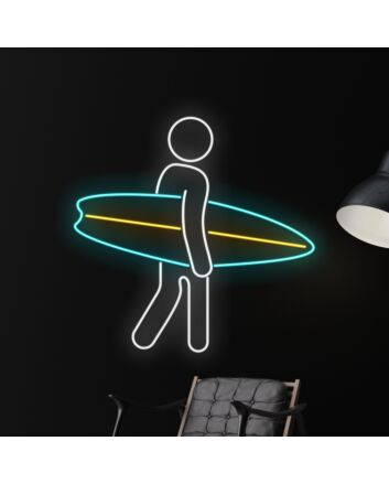 Surfboard Led Neon Sign Summer Beach Surfboard Led Sign