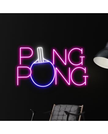 Table Tennis Led Neon Sign Ping Pong Led Sign Table Tennis Neon Light Sport Club Stadium Decor
