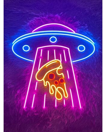 Ufo Pizza Led Neon Light Home Room Decor Restaurant Decor
