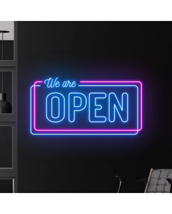 We Are Open Led Neon Sign Bar Club Led Light