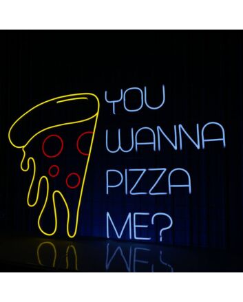 You Wanna Pizza Me Led Neon Sign Custom Pizza Led Sign Pizza Restaurant Decor