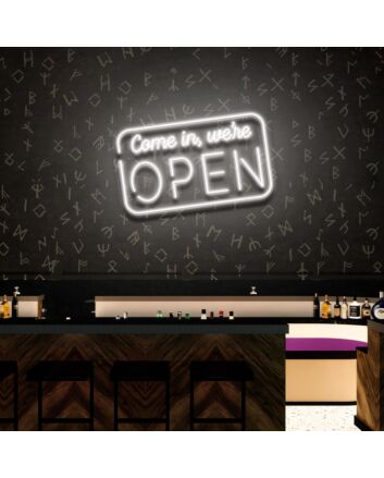 Come In We Re Open Led Neon Sign For Wall Sign Business Logo