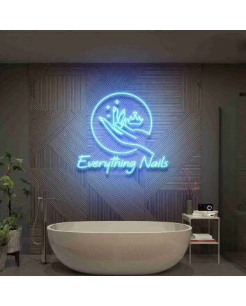 Everything Nails Reception Led Neon Sign Nail Salon Decor
