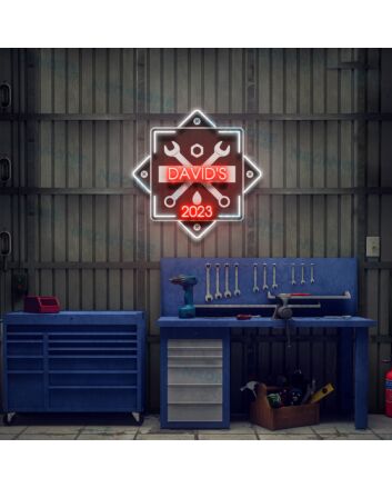 Garage Led Uv Neon Sign For Men Garage Sign Gift For Fathers Day