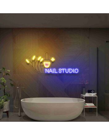 Hand Nail Uv Neon Sign Hand Nail Store Sign Beauty Salon Sign