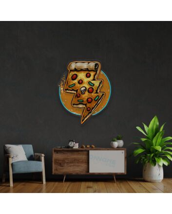 Pizza Lighting Led Uv Neon Sign Bakery Logo Coffee Wall Decor
