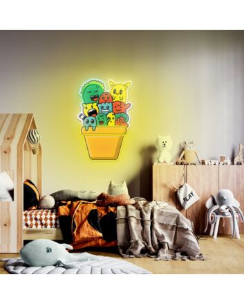 Doodle Monster Uv Light Neon Artwork Illumination