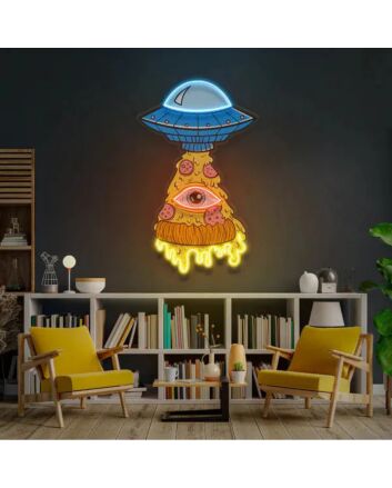 Pizza Ufo Uv Light Neon Artistry And Easy Installation