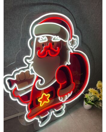 Santa Claus Uv Printed Artwork - Spark Holiday Magic With Festive Delight