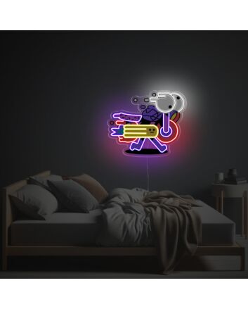 Abstract Motocycle LED Neon Acrylic Artwork