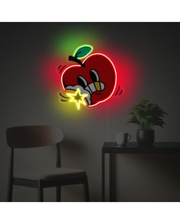 Bitten Apple LED Neon Acrylic Artwork