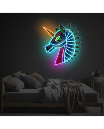 Cyberpunk Style Unicorn LED Neon Acrylic Artwork