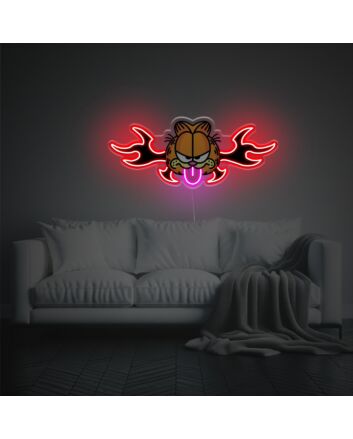 Evil Garfield LED Neon Acrylic Artwork