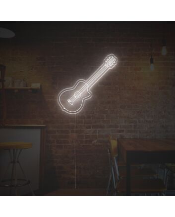 Woden Guitar LED Neon Sign