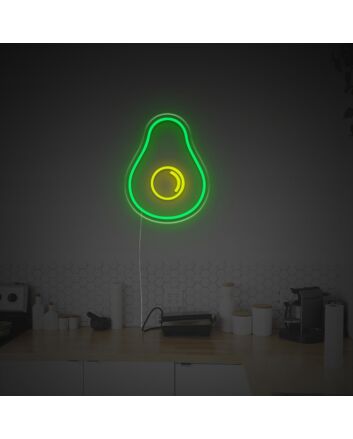 2D Avocado LED Neon Sign