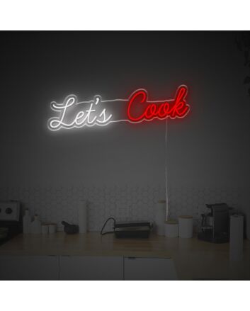 Lets Cook Quote LED Neon Sign