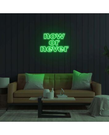 Now Or Never LED Neon Sign